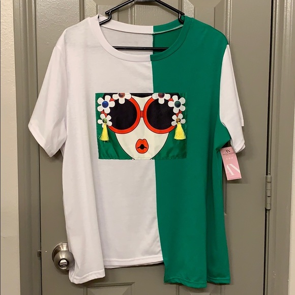 Tops - GREEN AND WHITE🆕